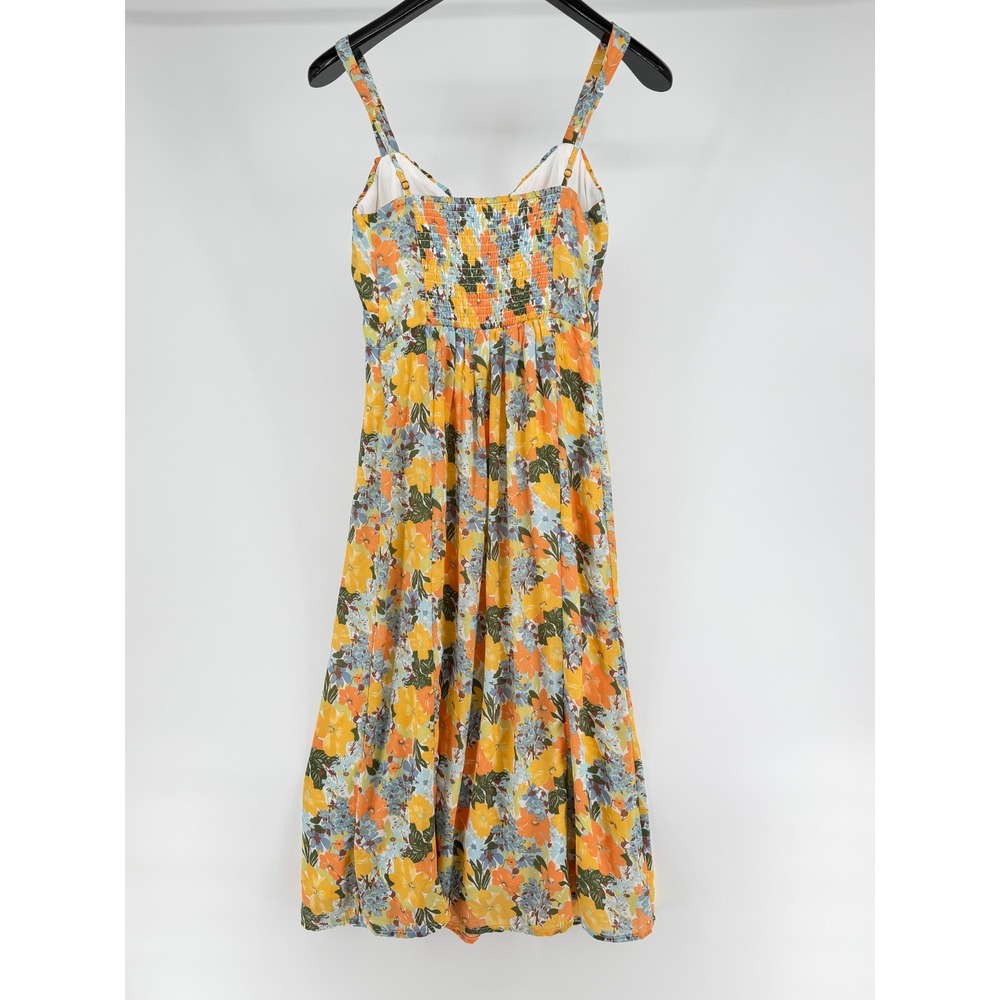 Abercrombie & Fitch Yellow Floral Midi Dress - Picture 7 of 10